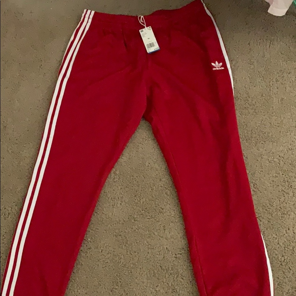 Men’s Red Adidas Sweatpants